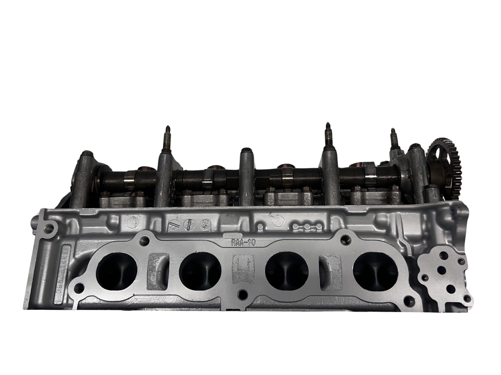 Exhaust side of cylinder head for a Honda K24A RAA 2.4L