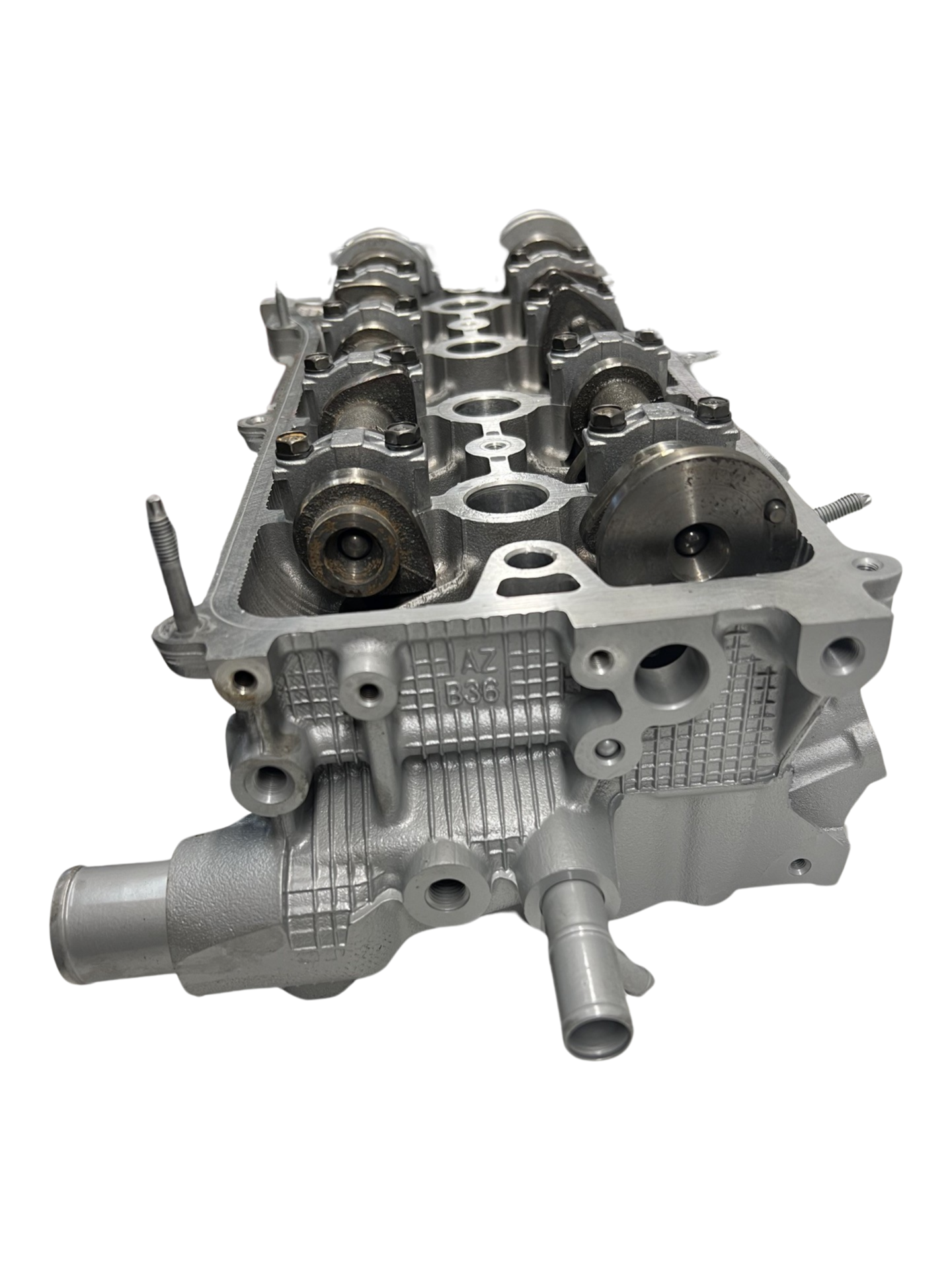 Rear view of cylinder head for a Toyota 2.4L DOHC 2AZ-FE