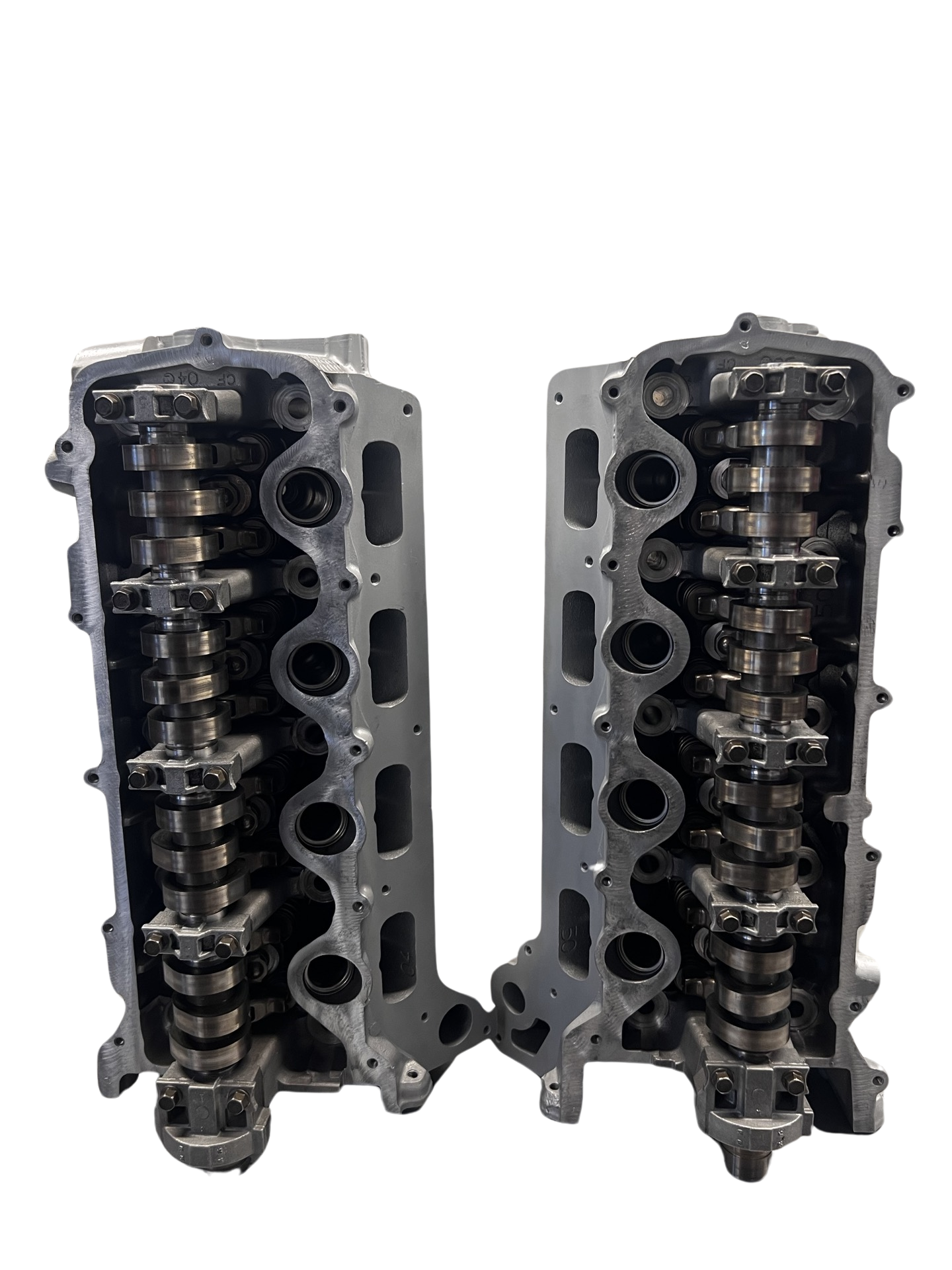 Top view of cylinder heads Ford 2004-2007 Casting #RF-3L3E 4.6L or 5.4L (SOLD IN PAIR)
