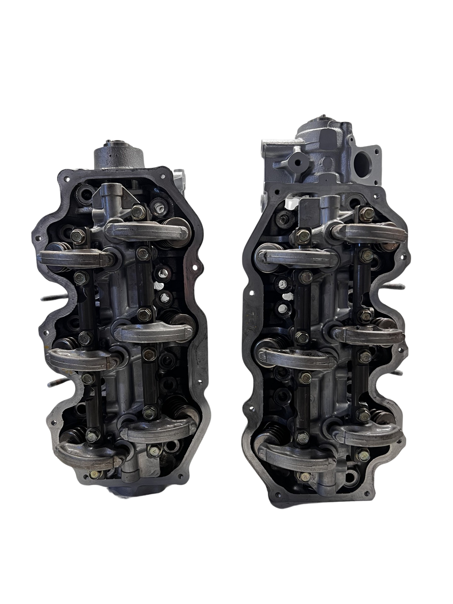 Top view of cylinder head for a Nissan 3.3L SOHC Casting #OWO VG33E (SOLD IN PAIR)