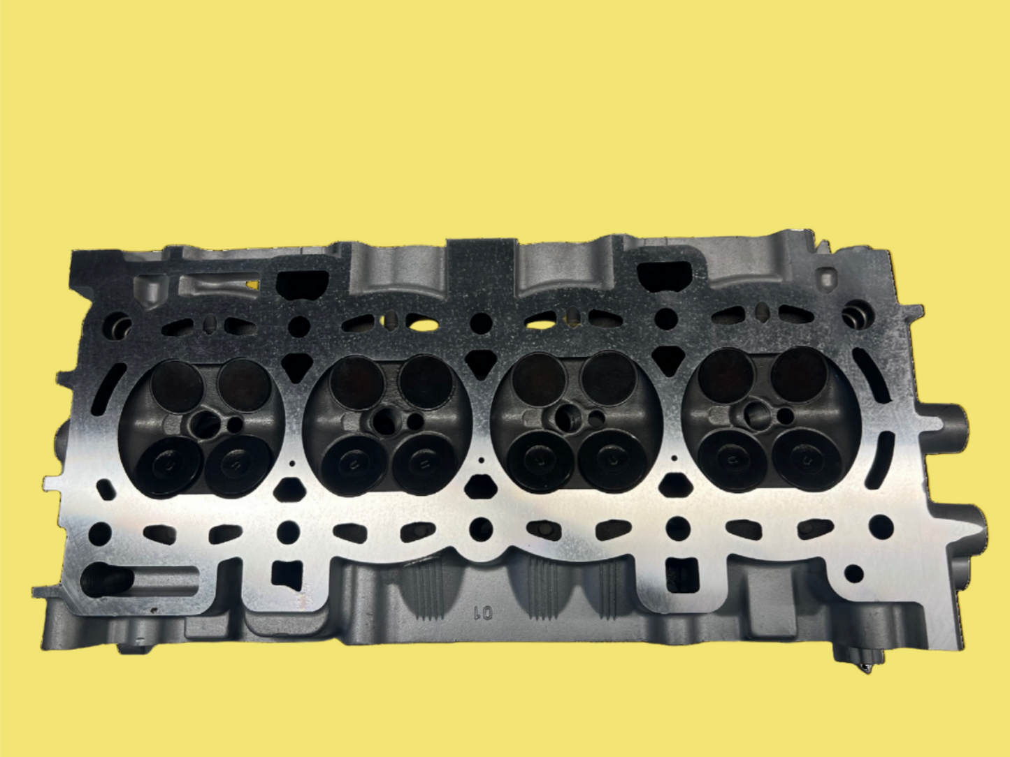 Bottom view of cylinder head for a Ford Fiesta 1.6L Casting #RFBM5G