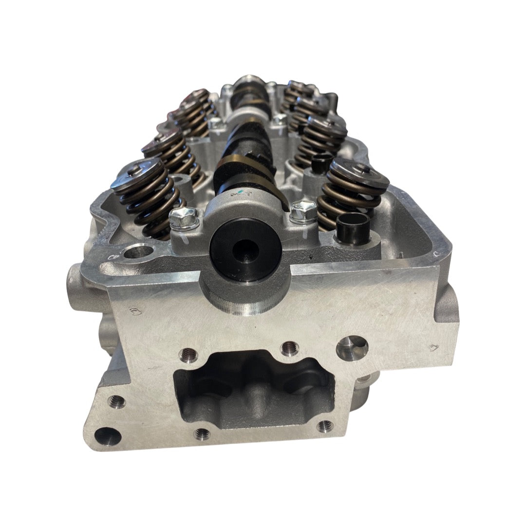 Rear view of NEW TOYOTA ALUMINUM CYLINDER HEAD SOHC 22R / 22R-E