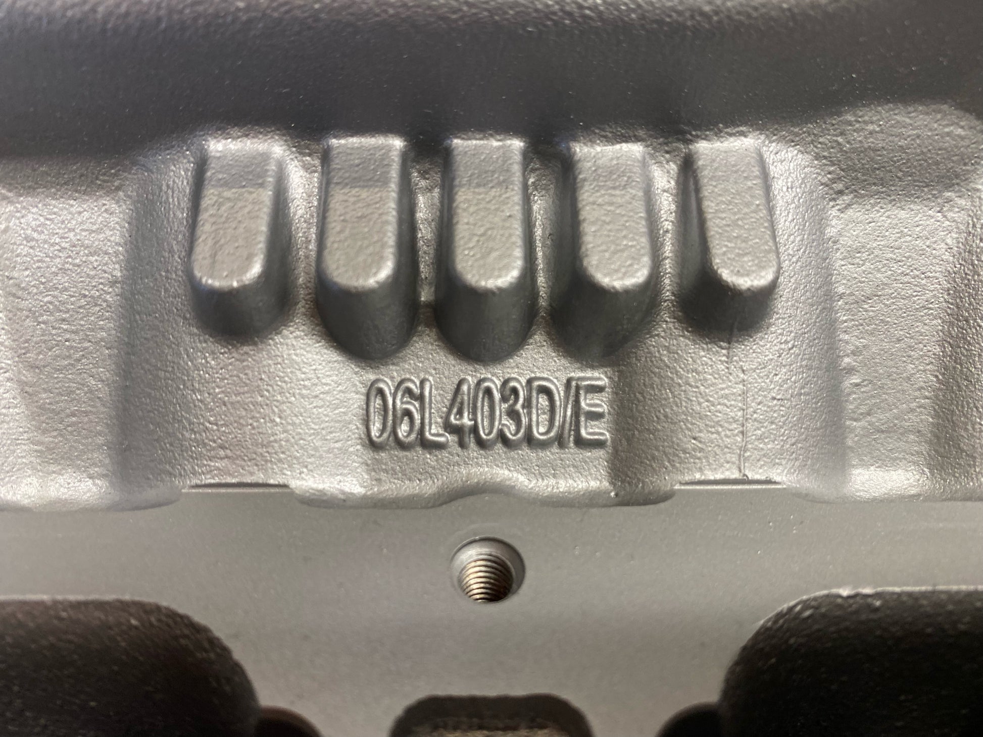 Casting number of Audi or VW cylinder head 1.8/2.0T, DOHC, #06L403D/E